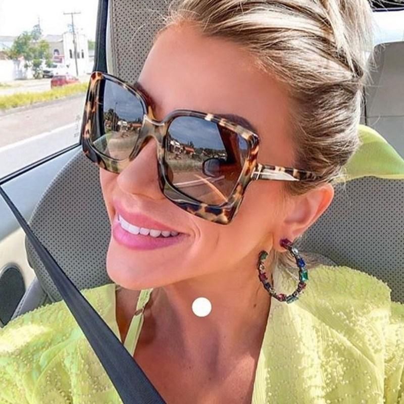 Sunglasses T-Shaped Big Frame Trend European and American Ins Fashion Modern Sunglasses