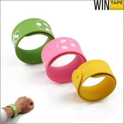Promotional Colorful Sports Silicone Custom Slap Bracelets (SB-003)