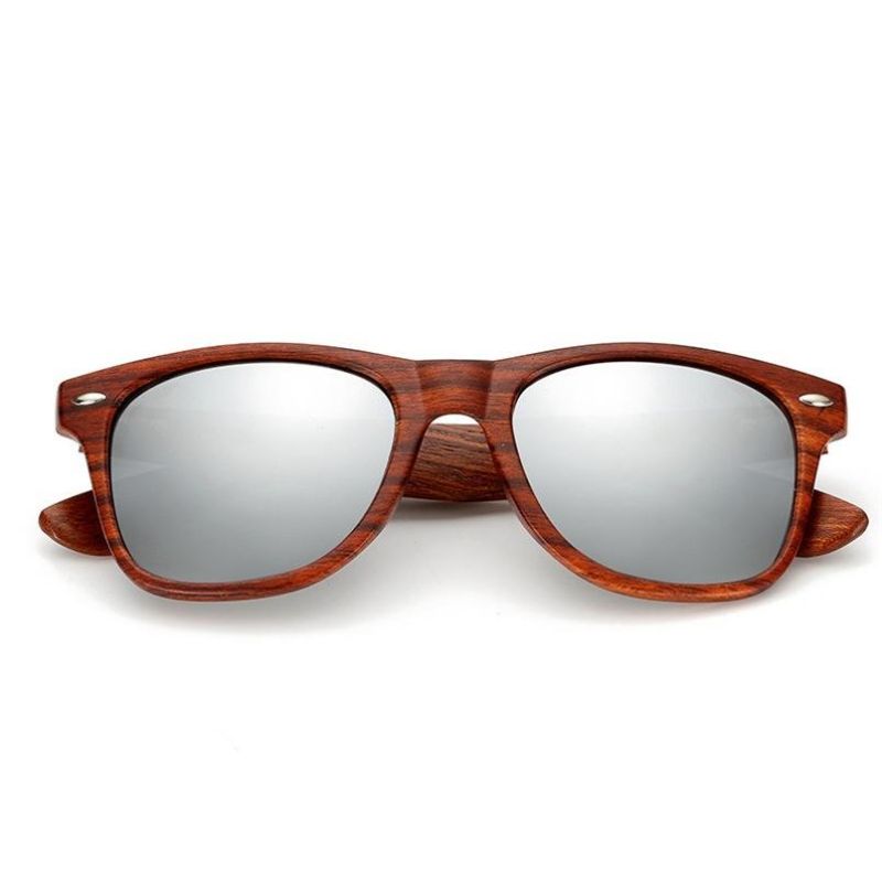 New Anti-Wood Grain Plastic Frame Wood Legs Sunglasses Sg3011