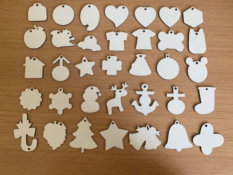 Sublimation Blank Pendant MDF Christmas Ornaments