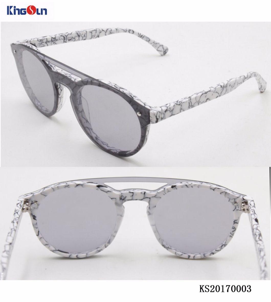 New Material Thin Acetate Sunglasses with One Piece PC Lens (KS000&⪞ apdot;)