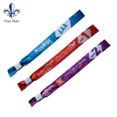 100% Eco-Friendly Fabric Woven Multi-Colored Wristband