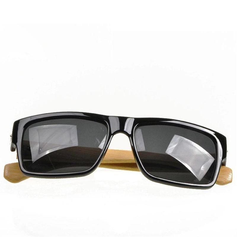 Sport Plastic Imitated Wooden Hot Sale Unisex Natural Bamboo Legs Sunglasses Wholesale Sg3016