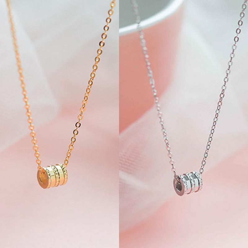 S925 Sterling Silver Plated Copper Small Waist Necklace Mini Design Simple Clavicle Chain