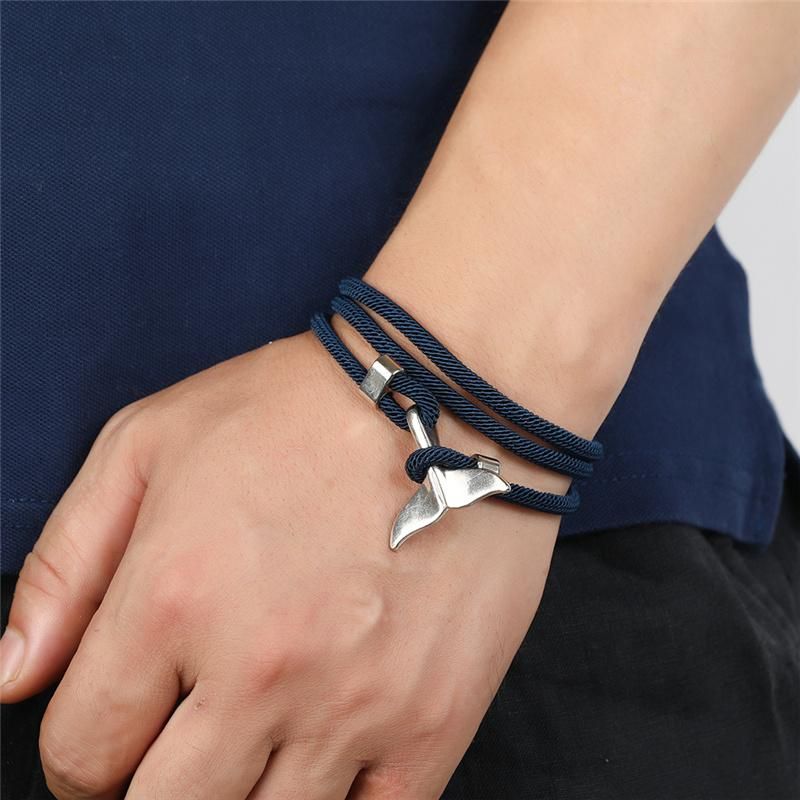 Latest Milan Line Ocean Whale Tail Braided Bohemian Bracelet