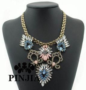 Gold Chain Costume Crystal Necklace Fashion Jewelry