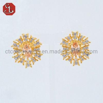 Vintage 925 Sterling Silver Earring Gold Earrings Design Gold Plated Custom Women Fashion Hoop Earrings Jewelry