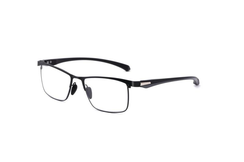 Anti Blue Metal Square Shape Reading Glasses