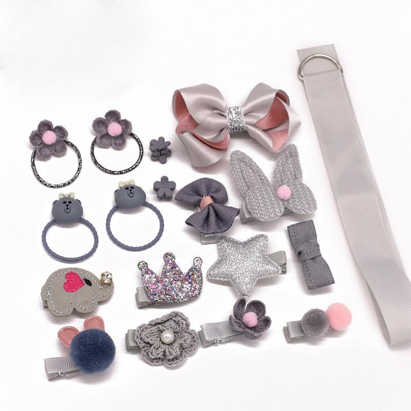 Gift Box Packing Children′s 18 Pieces Hair Accessories