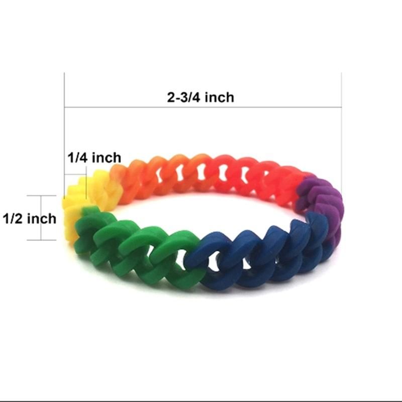 Customized Wholesale Blended Colour Printed/Embossed/Debossed Logo Silicone Bracelets