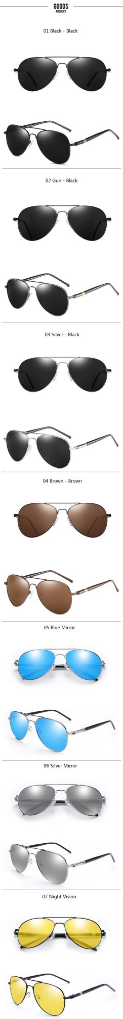 Luxury Men′ S Polarized Sunglasses Driving Sun Glasses for Men Women Brand Designer Male Vintage Black Pilot Sunglasses UV400