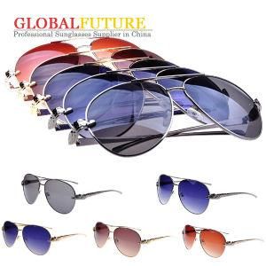 High Quality Cool Engrave Stainless Metal Lens Sunglasses