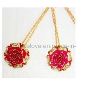 24k Fashion Gold Rose Necklaces (XL005)
