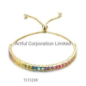 Silver Brass Adjustable Bracelet for Wholesale
