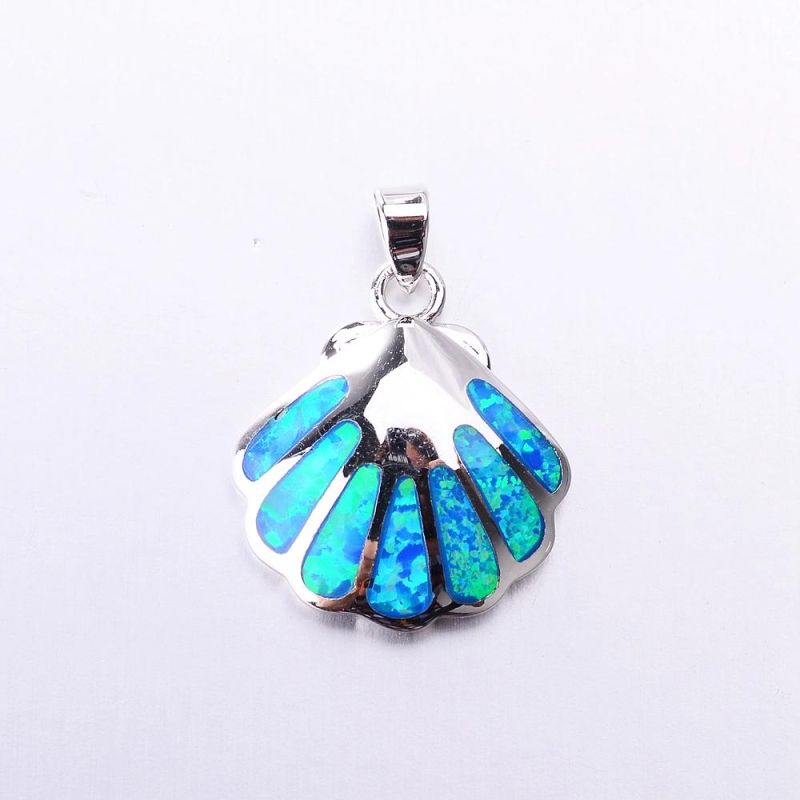 Wholesale Opal Pendant Fashionable 925 Silver Heart Shape Opal Pendant