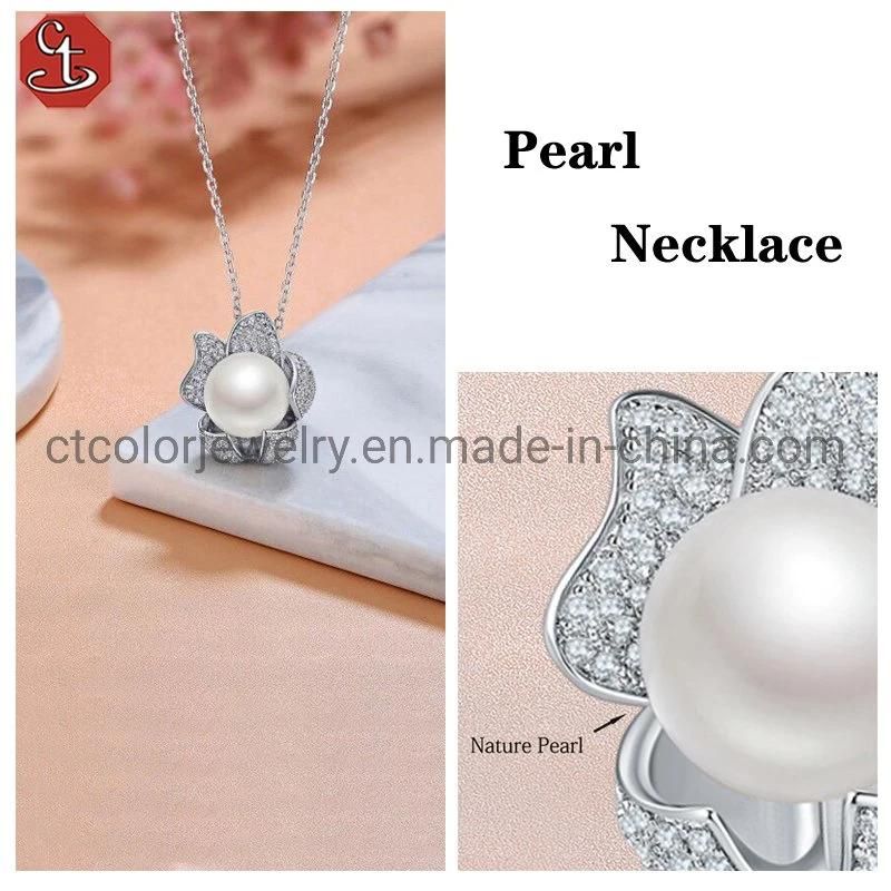 2021 Sweet Girls Elegant Pearl Necklace for Women Students Fashion Party Exquisite Pearl Jewelry Gifts