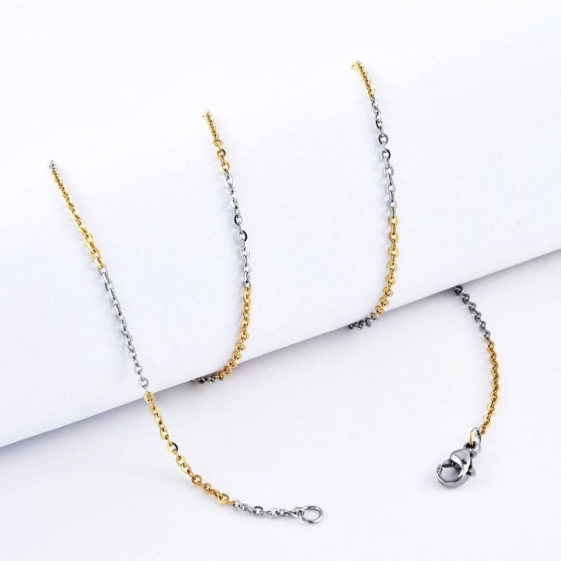 Fashionable Gift Decoration Stainless Steel Jewelry Making Accessories Shiny Cable Chain Necklace