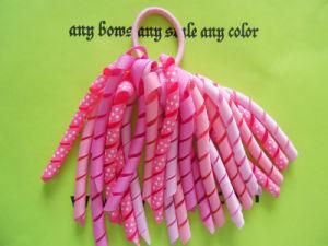 Pink Color Korker Pony Bows