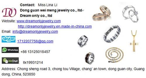 Factory Customized Top Quality Fashion Wedding Ring Set for Man and Women