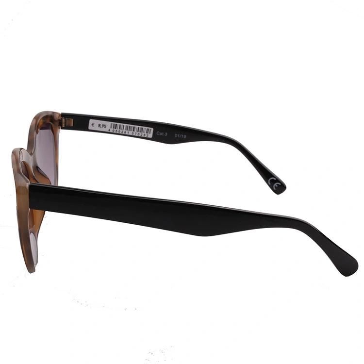 New Arrival Fashion Cat Eye PC Frame Mirror Lens Tortoise Frame Sunglasses 2021