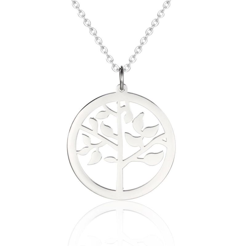 Circle Fashion Custom Tree of Life Pendant Life Family Tree Necklace