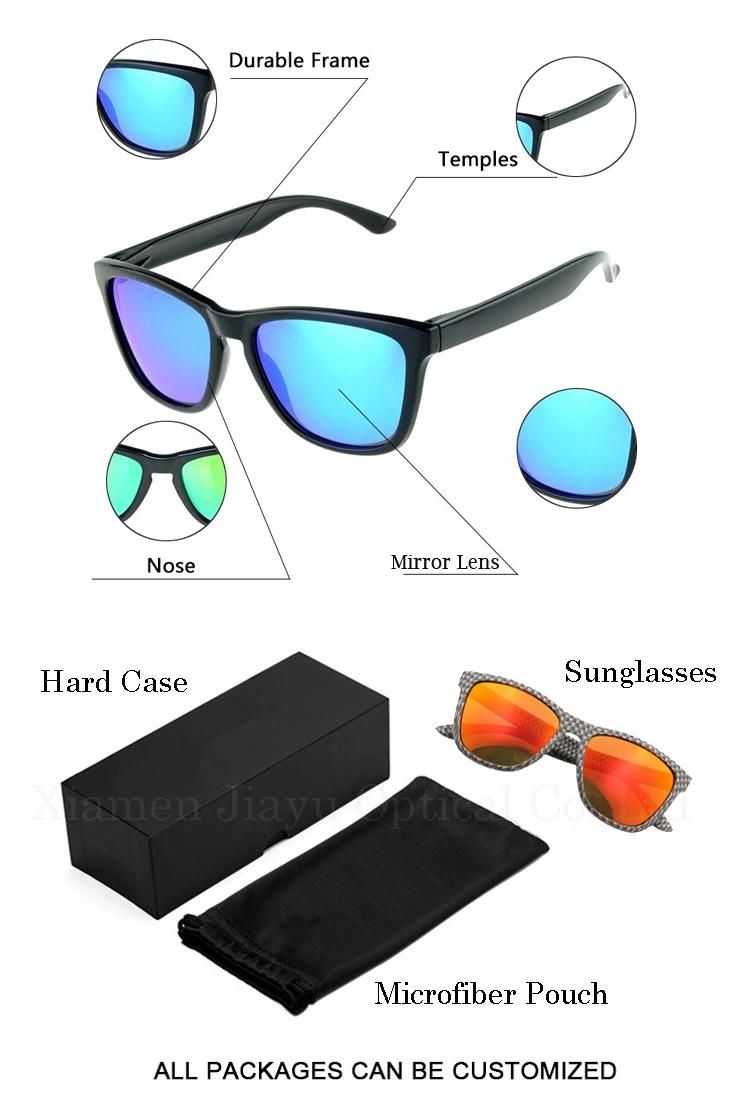 Xiamen Manufacture UV400 Protection Double Bridge Plastic Outdoor Sunglasses