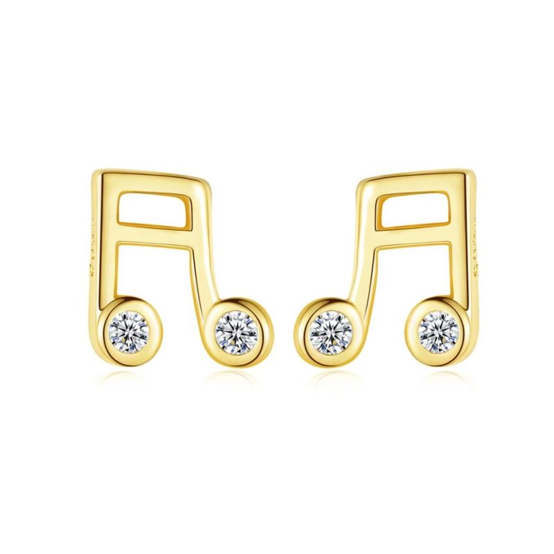 Fashionable Cross-Border Music Tone Female Ear Studs