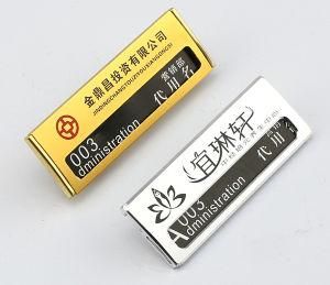 Aluminium Working Chest Card Pin Employee Name Badge