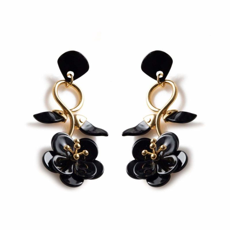 Fashion Simple Flower Dangle Earrings Jewelry