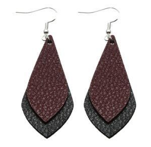 Ebay and Amazon Hot Sale Cute PU and Leather Earring