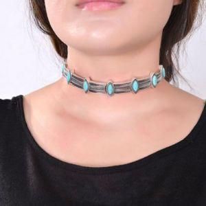Chic Eye Shape Boho Ethnic Retro Style Collar Choker Necklace