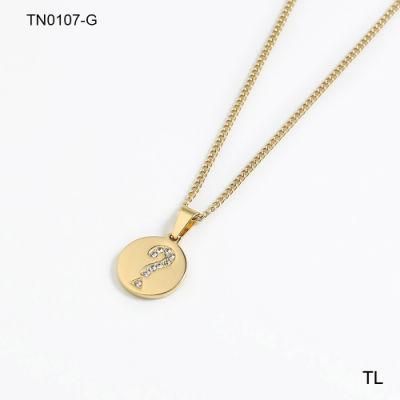 Manufacturer Stainless Steel Fashion jewellery Custom High Quality Bijoux En Aci Inoxyd Good Luck Necklace Luxury Jewelry Gold Plated
