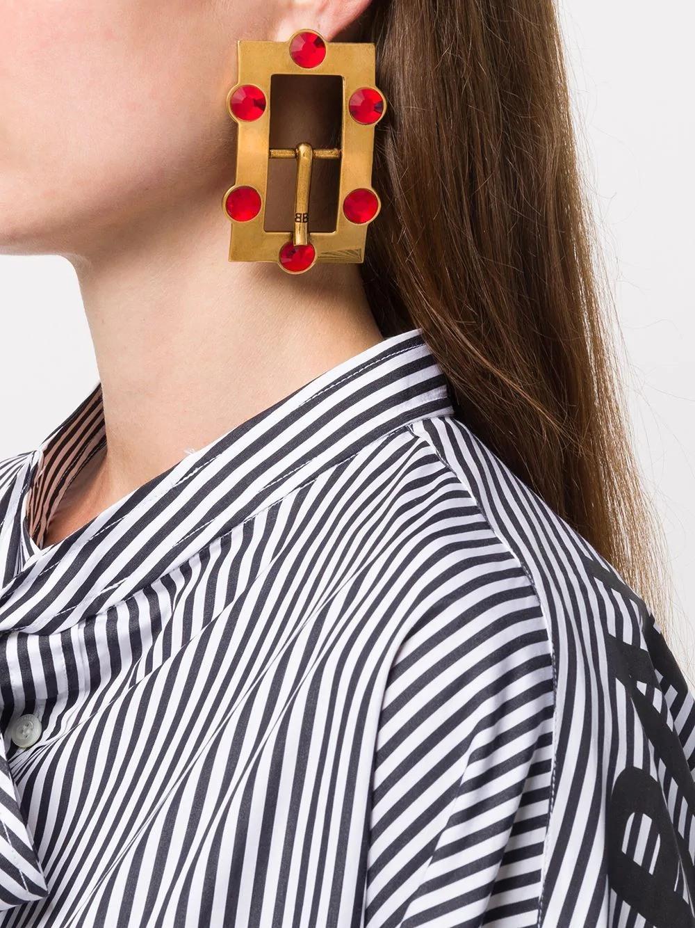Fashion Metal Geometric and Diamond Graphic Earrings Jewelry