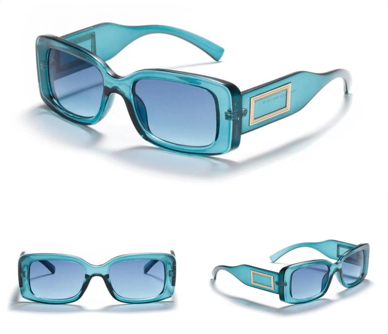 fashion Unique Square Rivet Retro Sunglasses Small Trend Sunglasses New Sun Glasses for Women and Mens