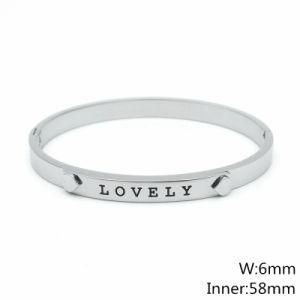 Fashion Jewelry Stainless Steel Bangle Bracelet 58X6mm