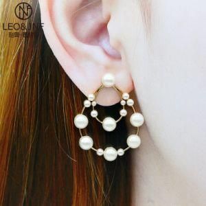 Wholesale Fashion Pearl Jewelry Color Gold Exaggerated Pearl Big Earrings Eardrop