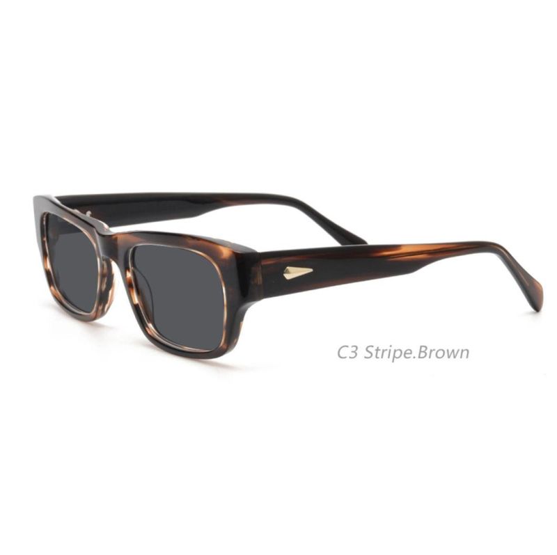 New 2022 Luxury Internal Chamfering High Quality Men Women Shades UV400 Thick Widen Temple Acetate Polarized Sunglasses
