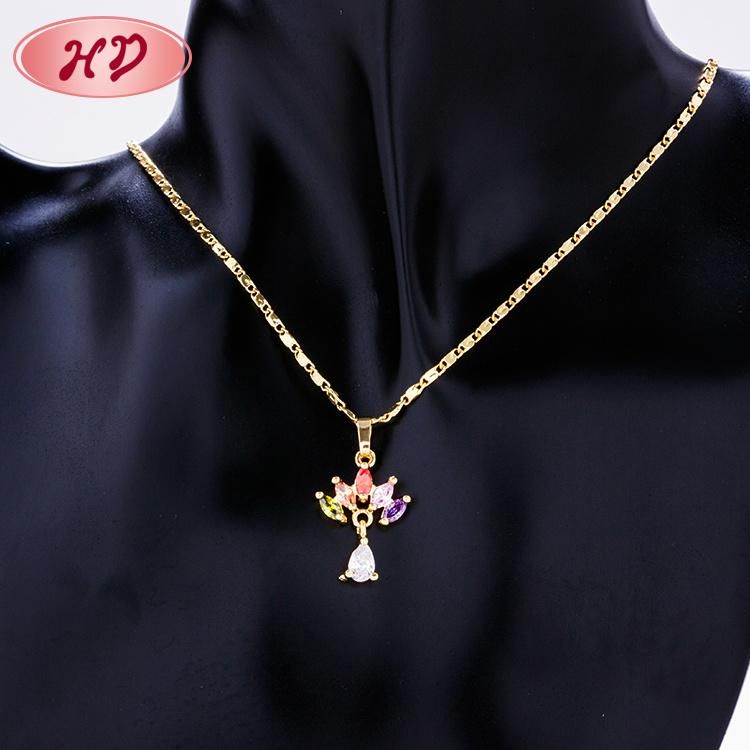 Imitation Jewellry Fashion Brass 18K Gold Plated Filled Jewelry Set