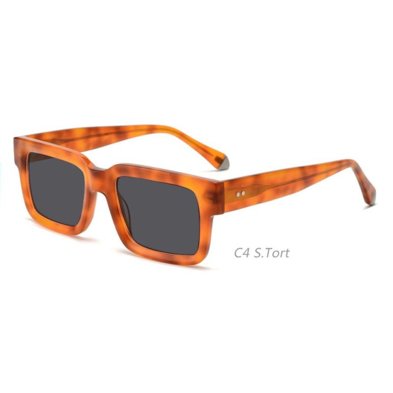 2022 Fashion High Quality Acetate Sunglasses Polarized for Women Men Sunglasses Orange Shade Glasses