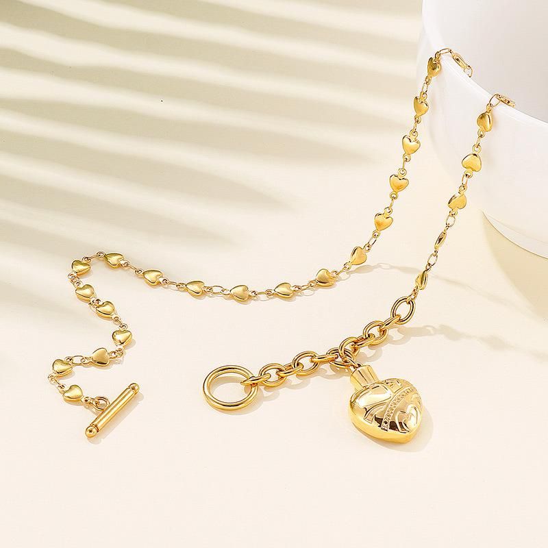 Manufacturer High Quality Custom Fashion Jewelry Set, Custom jewellery Set Stainless Steel, Women Fashion Heart Necklace Jewelry Set