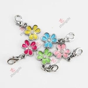 Flower Enamel Charms for DIY Bracelet (CB)