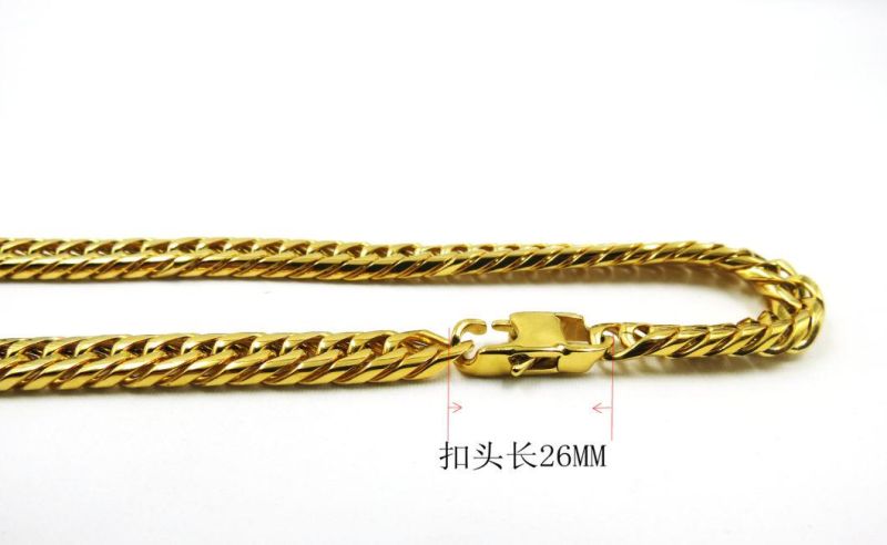 24K Gold Plated Necklace Luxury Chain