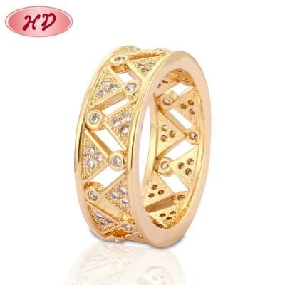 Fashion 18K Gold Plated Wedding Engagement Jewelry Stainless Steel Silver Man Finger Rings Design