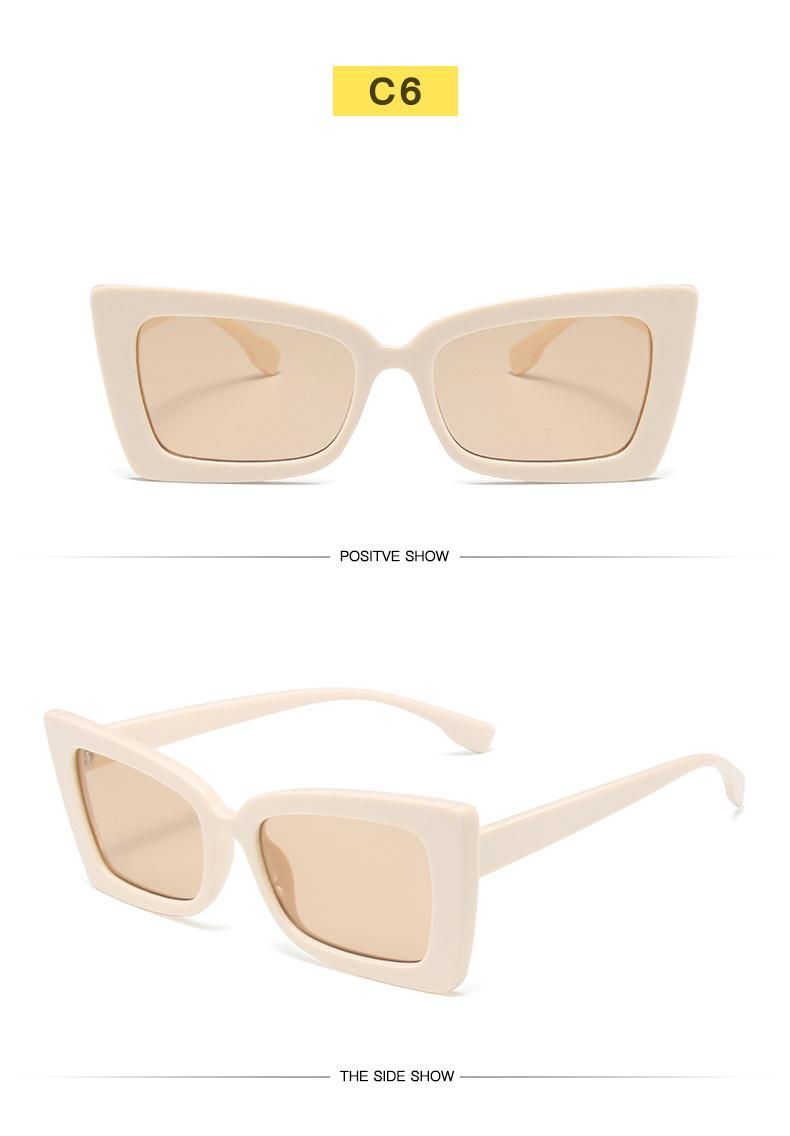 Metal Hinge Butterfly Shape Sunglasses European and American Trend Is Fashionable Sunglasses