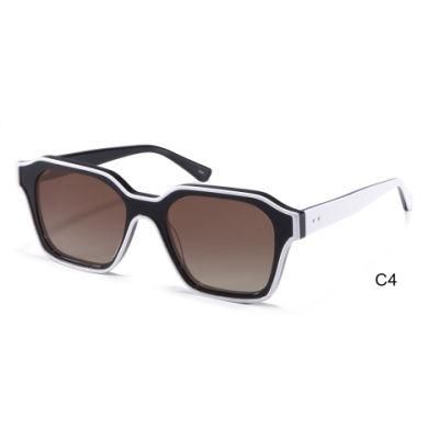 Top Fashion Wholesale Sun Glasses Vintage Acetate Cr39 Man Woman Sunglasses Checkerboard New Color Sunglasses