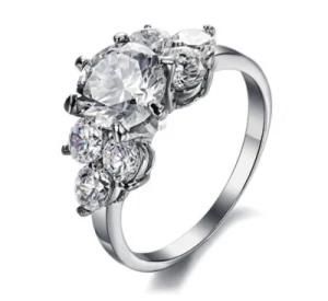 Fashion Wholesale Women Diamond Promise Ring