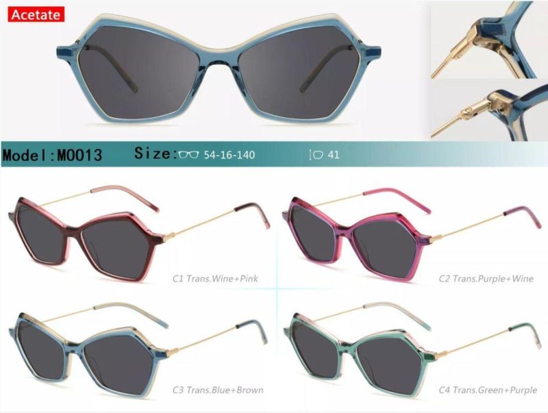 2022 Women Sunglasses Irregular Frames Tac Polarized Eyewear Vintage Design Shen Zhen Manufacturer