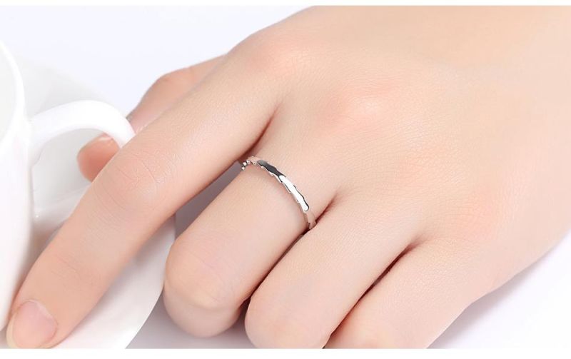 Special Style Jagged Edge Sterling Sliver 925 Ring