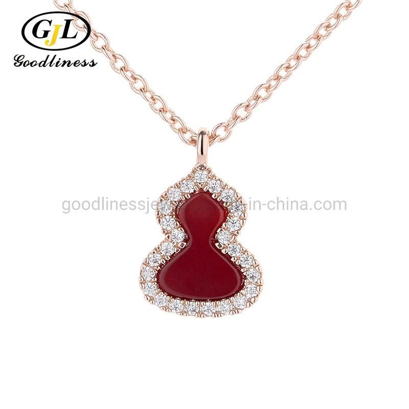 Rose Gold Plated with Shell Acrylic Jewelry Luxury Necklace Jewelry