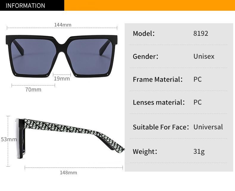 2022 New Fashion Square Cat Eye Sunglasses Women Men Vintage Brand Designer Black Leopard PC Lens Colorful Frame Sunglasses